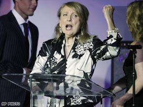 Teri Garr speaks in May at Race to Erase MS, an annual multiple sclerosis fund-raising event.