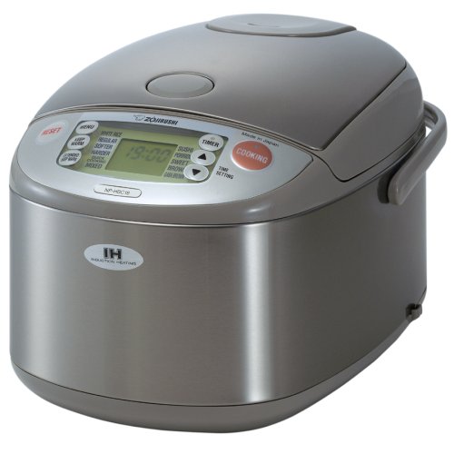 Zojirushi NP-HBC18 10-Cup Rice Cooker and Warmer with Induction Heating System, Stainless Steel