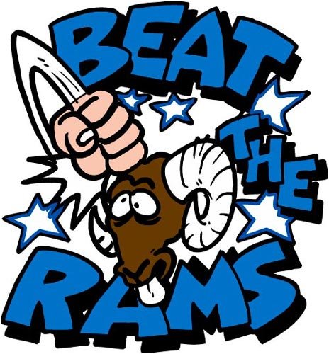 Beat the Rams Temporary Tattoos