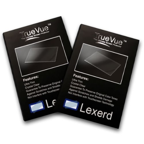 Lexerd - Delorme Earthmate PN-40 TrueVue Crystal Clear GPS Screen Protector Dual Pack Bundle.