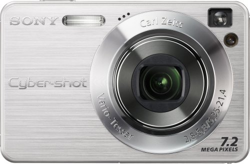 Sony Cybershot DSCW120 7 MP Digital Camera with 4x Optical Zoom with Super Steady Shot