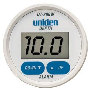 Uniden QT 206 Digital Depth Finder Transom Transducer