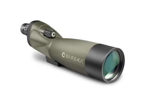 Barska BlackBlackhawk 20 60x60 Waterproof Straight Spotting Scope w Tripod  Soft Carry Case & Premium Hard Case