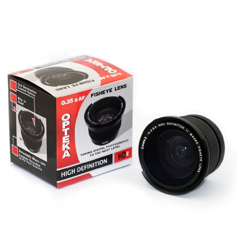 Opteka .35x HD² Super Wide Angle Panoramic Macro Fisheye Lens for Canon EOS / EF