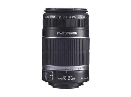 Canon EF-S 55-250mm f/4.0-5.6 IS Telephoto Zoom Lens for Canon Digital SLR Cameras.