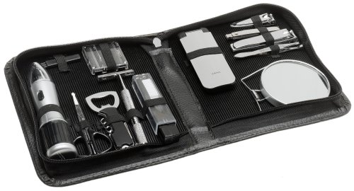 Perfect Solutions Men's Grooming Kit with Battery Operated Nose Hair Trimmer.