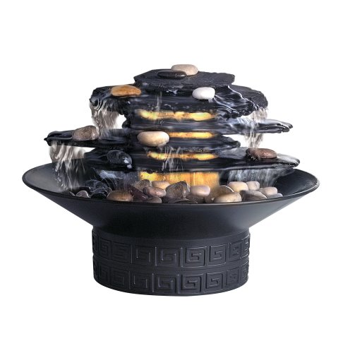 HoMedics WFL-ROC Envirascape Illuminated Rock Garden Relaxation Fountain