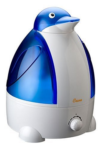 Crane Adorable 1 Gallon Cool Mist Humidifier, Penguin Shape