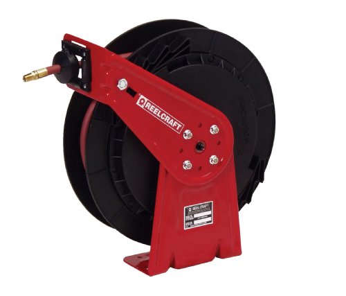 Reelcraft RT650-OHP 3/8-Inch by 50-Feet Spring Driven Hose Reel for Grease