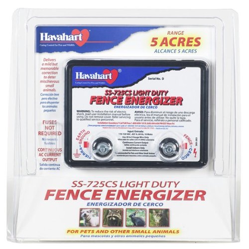 Fi-Shock SS-725CS AC Powered Light Duty Electric Fence Energizer 5 Acre Range